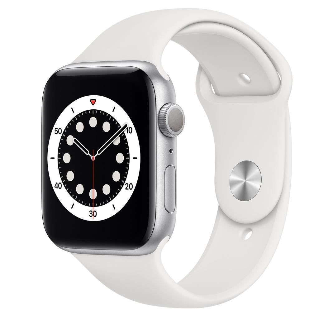 Apple Watch Series 6 (2020) GPS 40 mm - Alumínio Prateado - Bracelete desportiva Branco