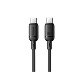 Baseus Cabo Silky Series Fast Charging Type-C To Type-C 100W 1M Cluster Preto