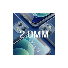 Capa de Silicone para iPhone 15 Transparente Extra Grossa 2.0mm