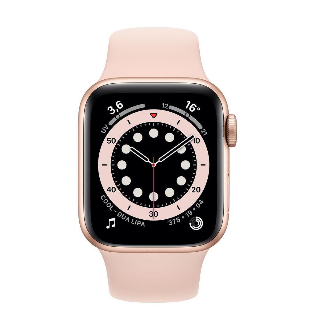Apple Watch Series 6 (2020) GPS 40 mm - Alumínio Dourado - Bracelete desportiva Rosa