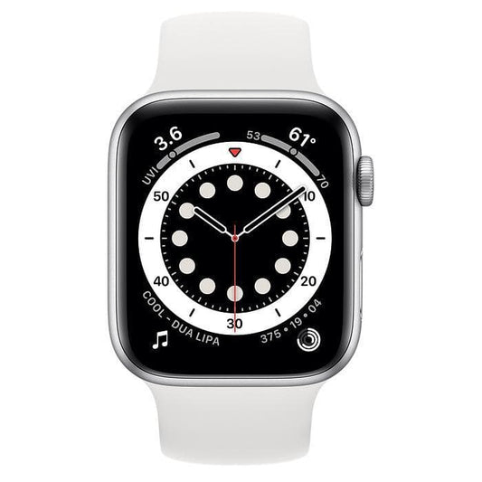 Apple Watch Series 6 (2020) GPS 40 mm - Alumínio Prateado - Bracelete desportiva Branco