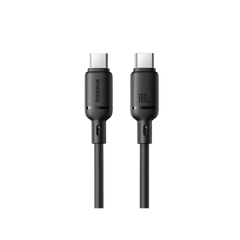 Baseus Cabo Silky Series Fast Charging Type-C To Type-C 100W 2M Cluster Preto