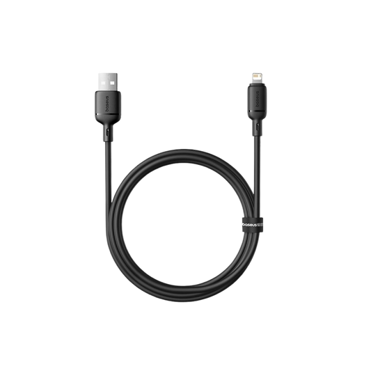 Baseus Cabo Silky Series Fast Charging Cabo Usb To Ip 2.4A 1M Cluster Preto