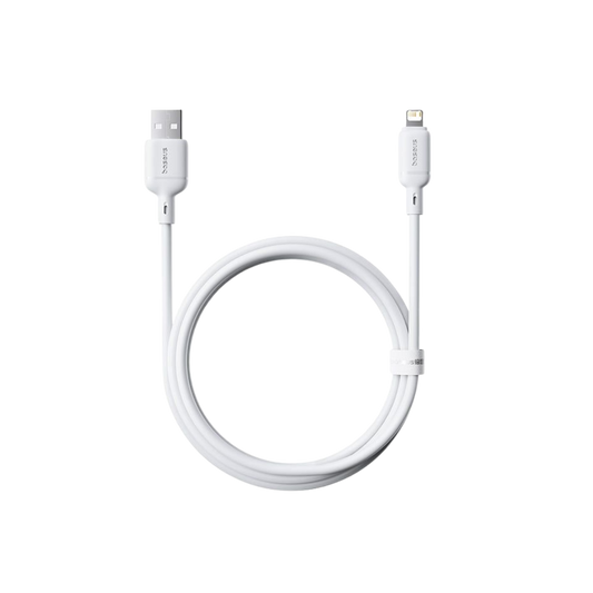 Baseus Cabo Silky Series Fast Charging Cabo Usb To Ip 2.4A 2M Moon White
