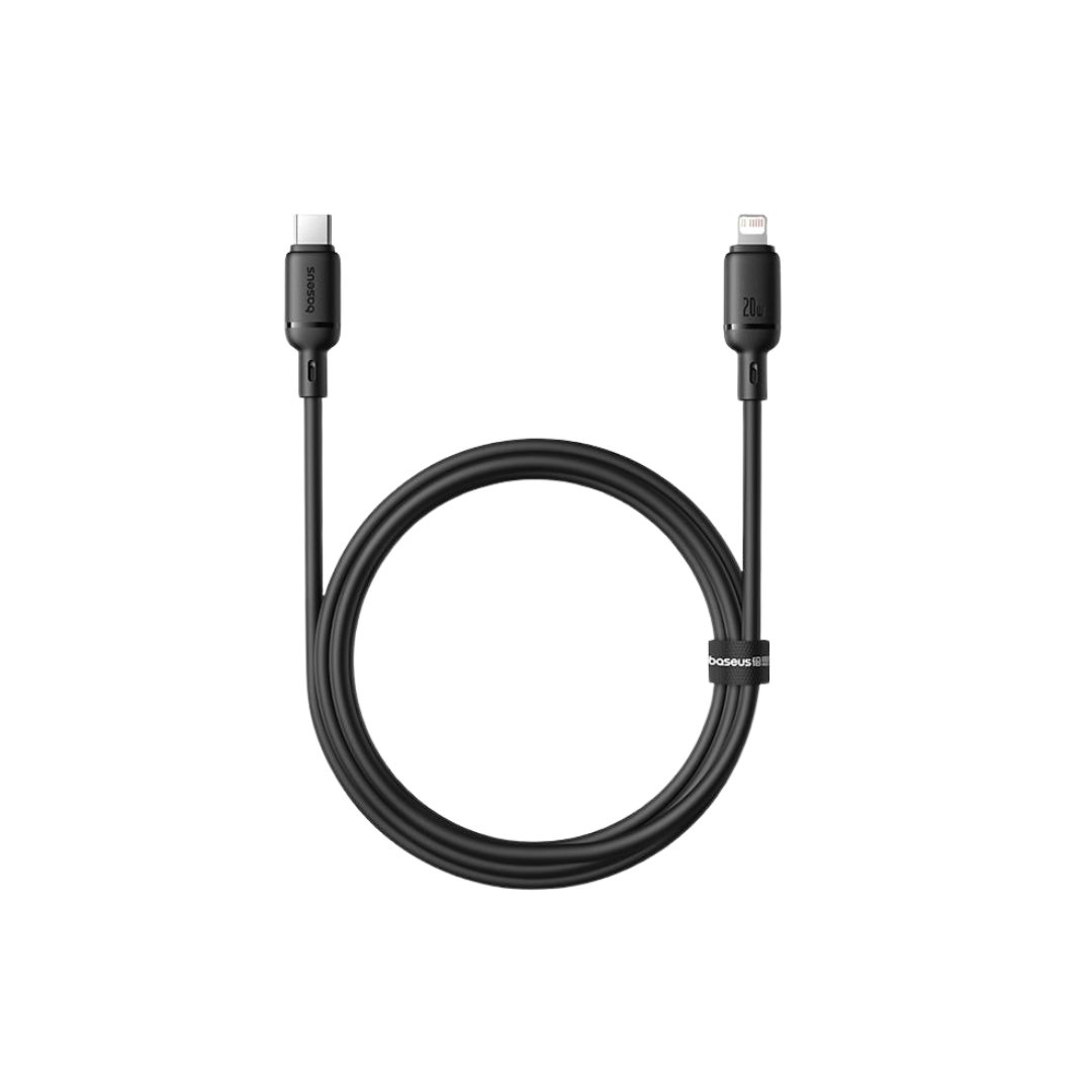 Baseus Cabo Silky Series Fast Charging Type-C To Ip 20W 1M Cluster Preto
