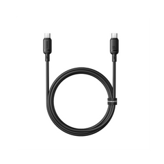 Baseus Cabo Silky Series Fast Charging Type-C To Type-C 100W 1M Cluster Preto