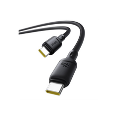 Baseus Cabo Silky Series Fast Charging Type-C To Type-C 100W 1M Cluster Preto