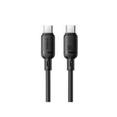 Baseus Cabo Silky Series Fast Charging Type-C To Type-C 100W 1M Cluster Preto