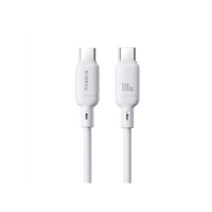 Baseus Cabo Silky Series Fast Charging Type-C To Type-C 100W 1M Moon White