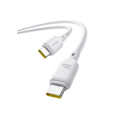 Baseus Cabo Silky Series Fast Charging Type-C To Type-C 100W 1M Moon White