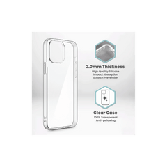 Capa de Silicone para iPhone 14 Plus Transparente Extra Grossa 2.0mm