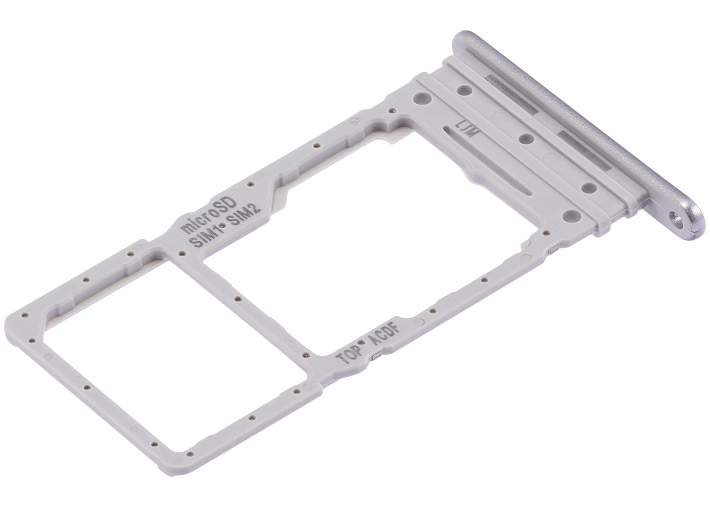 Suporte para Cartão Dual Sim Compatível com Samsung Galaxy A34 (A346 / 2023) (Prata)